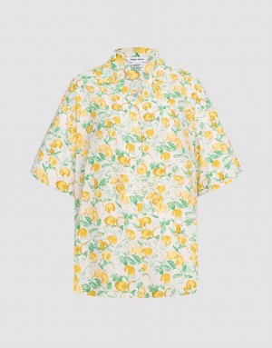 Urban Revivo Allover Print Short Sleeve シャツ レディース カラー | 803945-FCP