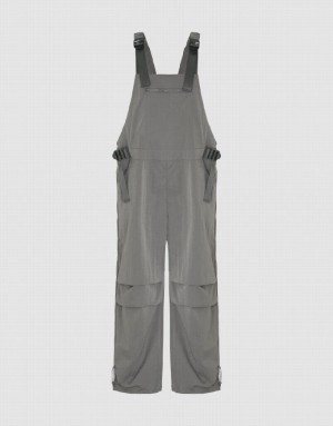 Urban Revivo Overall With Front ジッパー Pocket パンツ レディース ライトグレー | 634217-FOA