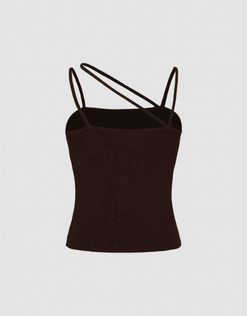 Urban Revivo Thin ニット Cami Top カーディガン レディース コー​​ヒー | 815096-PIU